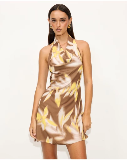 Dazie - Frangipani Halter Mini Dress