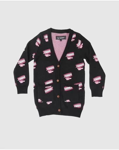 OOVY - Chatting Teeth Kids Cardigan