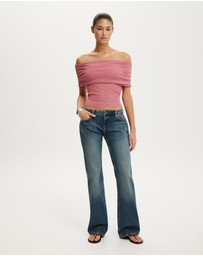 Cotton On - Sheer Off Shoulder Knit