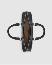 Republic of Florence - The Tokyo Blue Leather Laptop Briefcase