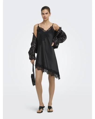 ONLY - Indona Satin Lace Dress