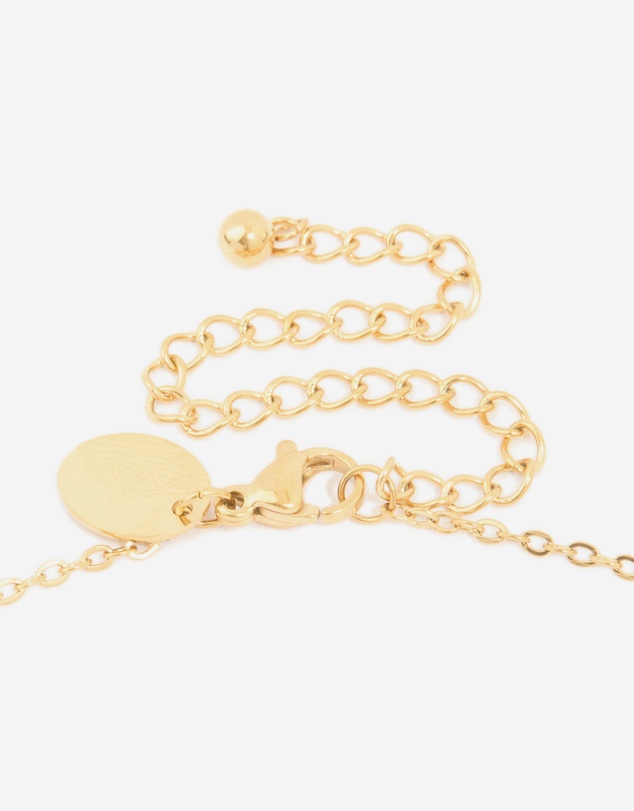 Lovisa - Waterproof Gold Plated Stainless Steel Bamboo Letter C Necklace