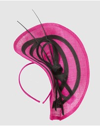 Max Alexander - Large Fuchsia Racing Fascinator