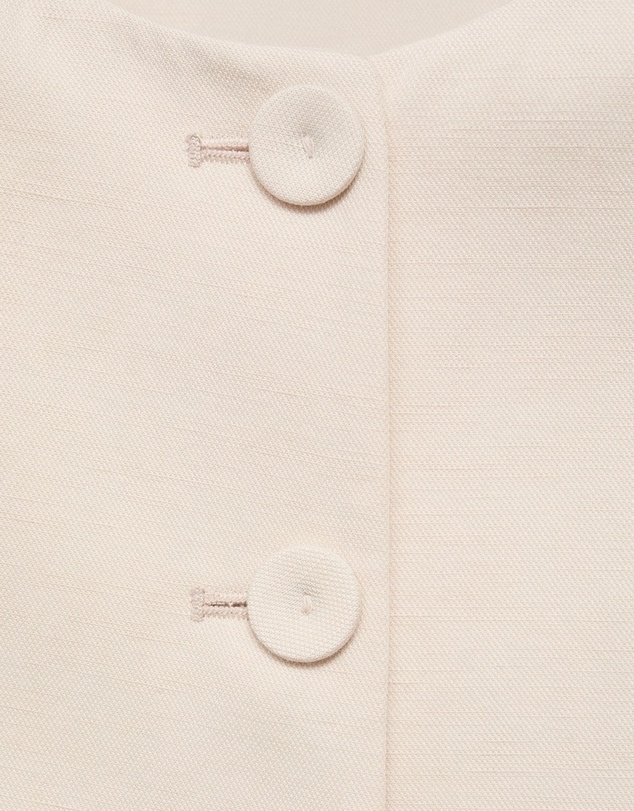 M.N.G - Cris Linen-Blend Jacket With Buttons