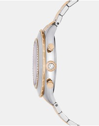 Swarovski - Octea Chrono Watch, Swiss Made, Metal Bracelet, Rose Gold Tone, Mixed Metal Finish