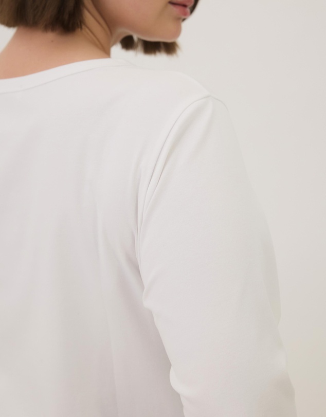Atmos&Here Curvy - Cotton 3/4 Sleeve T-Shirt