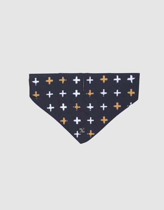 Mog & Bone - Dog Bandana - Black Metallic Cross Print
