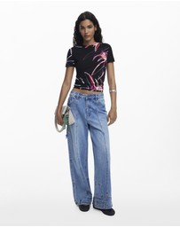 Desigual - Abstract floral T-shirt