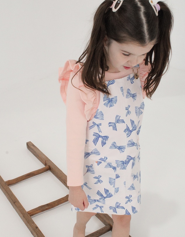 WITH LOVE FOR KIDS - Hazel Denim Pinafore Dress - Babies - Kids