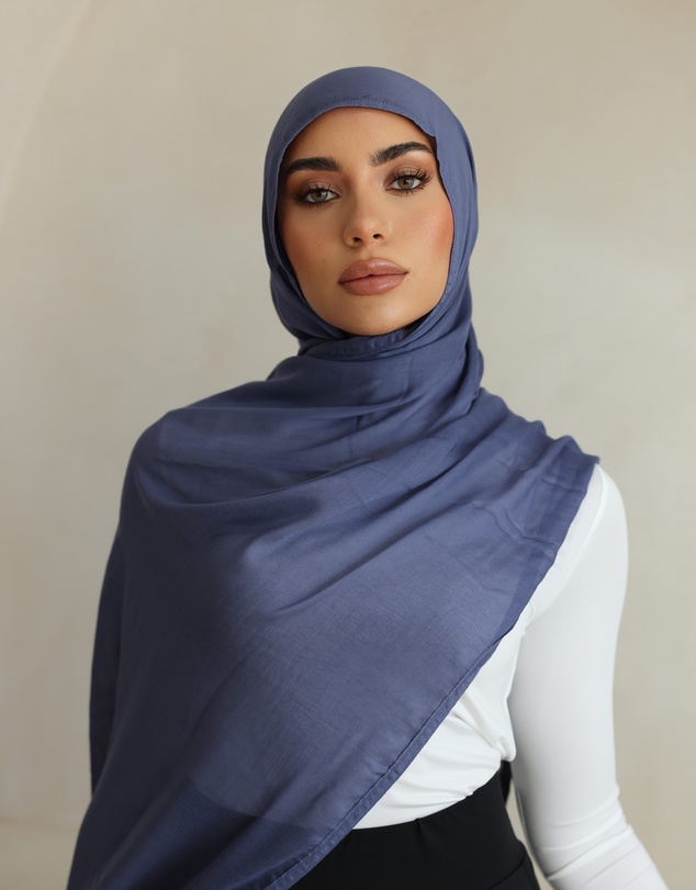 Mod Squad - Double Stitch Hijab- Denim