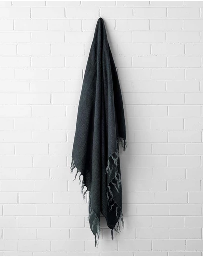 Aura Home - Linen Fringe Throw