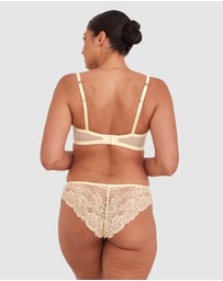 Bras N Things - Bethany Brazilian Knicker-Light Yellow