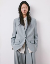 M.N.G - Straight Suit Jacket With Lapel Pockets