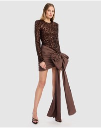 ROTATE - Sequins Bow Mini Dress