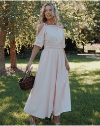 Petal & Pup - Nellie Midi Dress - Petal Pink