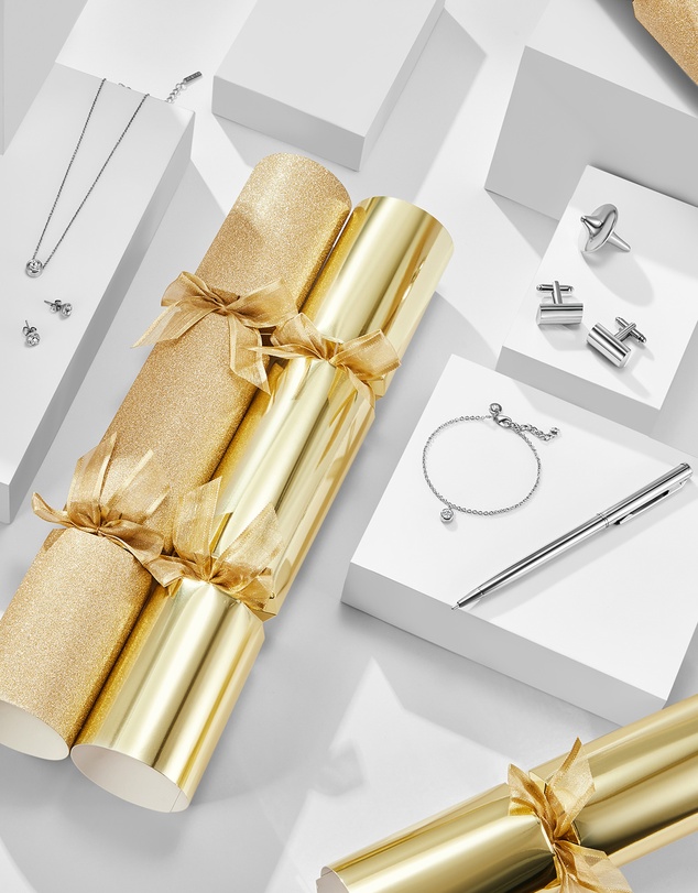 Mestige - Gold Dust Luxury Christmas Crackers – 6 Pack