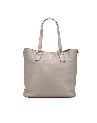 Pre-Loved by Azura Reborn - Pre-Loved Vitello Daino Side Zip Shopper Tote