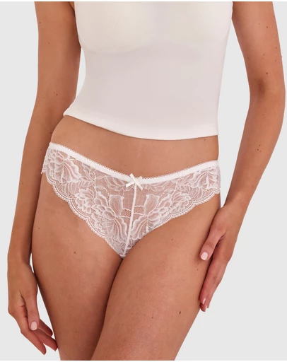 Bras N Things - Romance Brazilian Knicker - Ivory