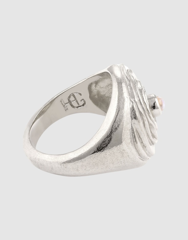 Haze & Glory - ICONIC EXCLUSIVE - Ring Swirly Dome Moonstone - Silver