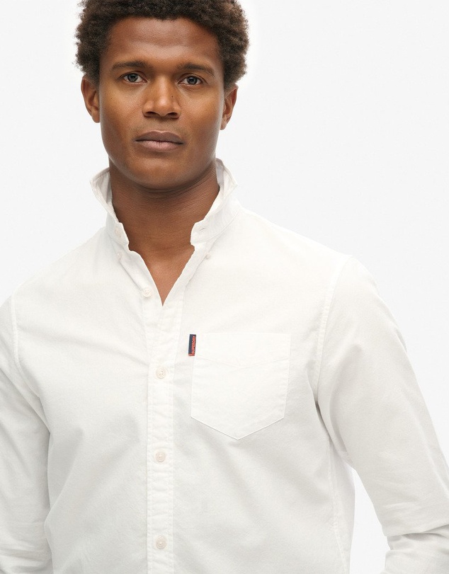 Superdry - Organic Cotton Long Sleeve Oxford Shirt