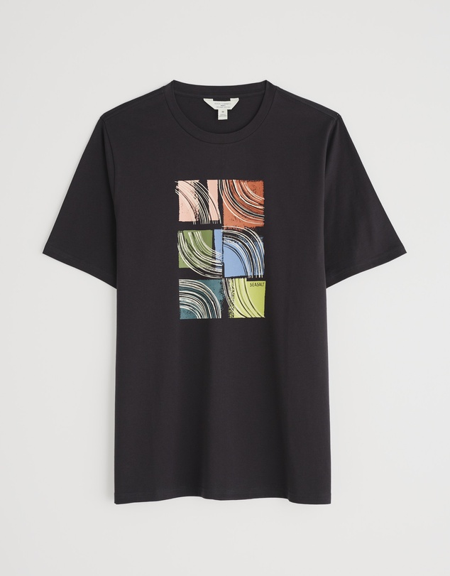 Seasalt - Seasalt Cornwall Black Midwatch T-Shirt
