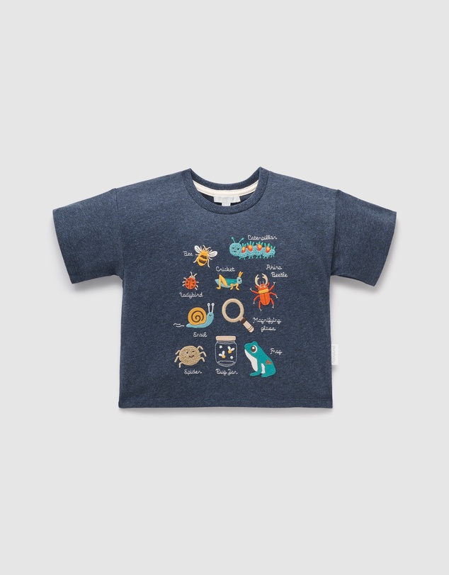 Purebaby - Bugs Relaxed Tee- Kids-Babies