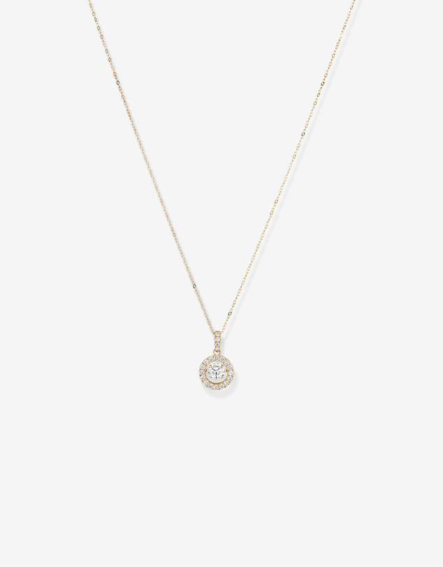 Michael Hill - Lume Lab Round Pendant with 1.00 Carat TW of Laboratory-Grown Diamonds in 10kt Gold