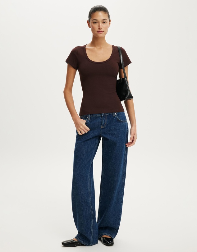 Cotton On - Everyday Smooth Scoop Neck Tee