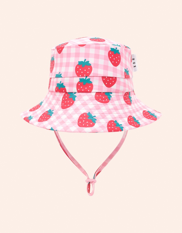Huxbaby - Strawberry Check Swimhat - Kids