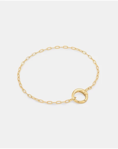 Ania Haie - Gold Mini Link Charm Chain Connector Bracelet