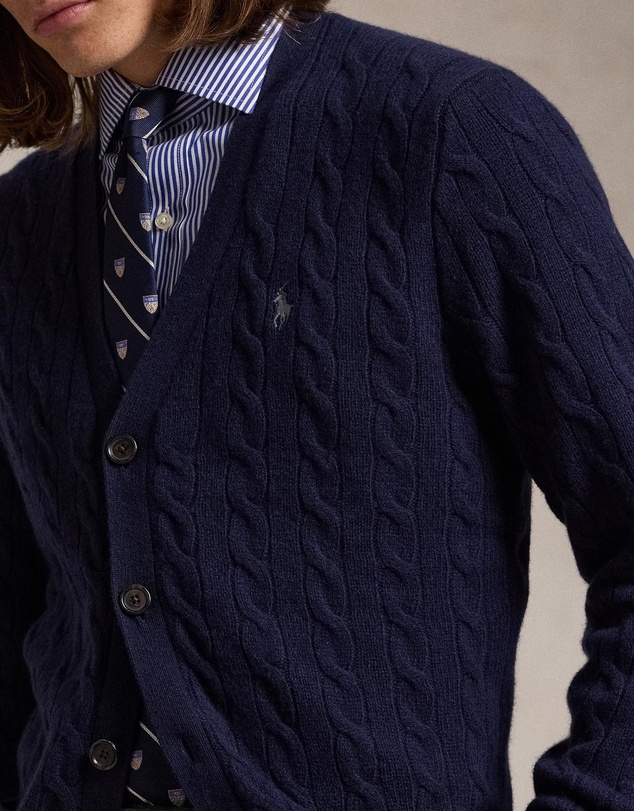 Polo Ralph Lauren - Cable-Knit Wool-Cashmere Cardigan - ICONIC EXCLUSIVE