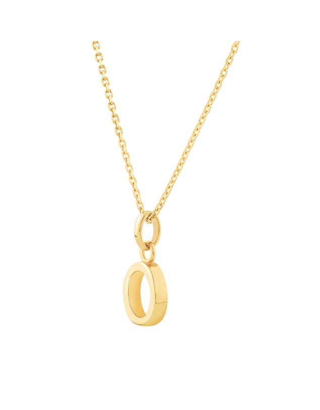 Michael Hill - O Initial Pendant in 10kt Yellow Gold