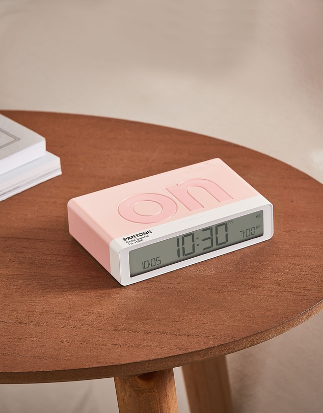 Lexon - Lexon Flip Classic Reversible Alarm Clock PANTONE - Rose Pink