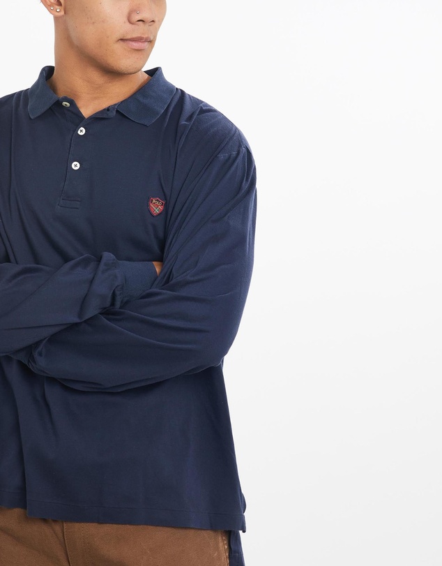 Vintage by The Real Deal - Pre Loved - Vintage 90s Ralph Lauren Polo Golf Long Sleeve Polo Shirt