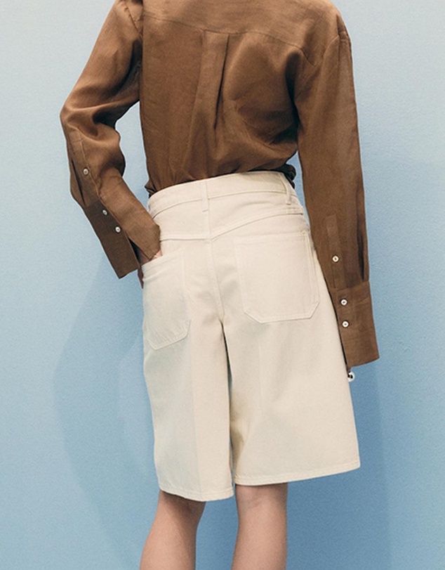 M.N.G - Sofia High-Waisted Straight Jorts