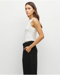 JH Lounge - JHL Luxe Tank (Luxe Cotton Cashmere) Snow