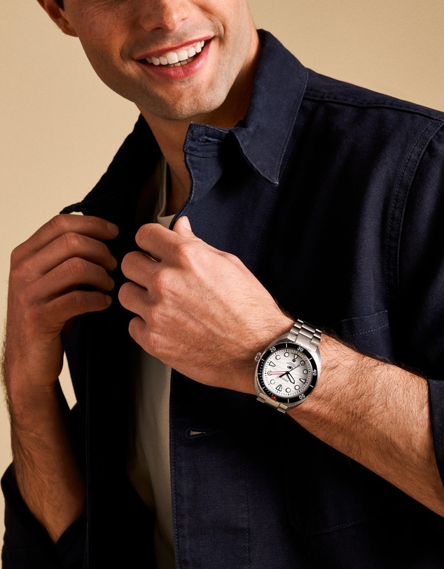 Fossil - Breaker Silver Analogue Watch