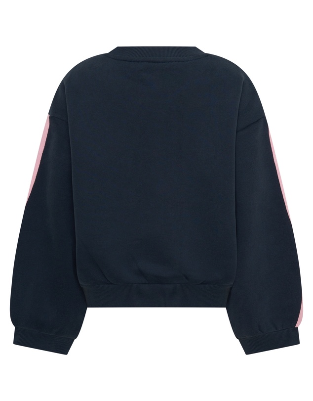 SSAINT - Kids Fleece Crew Navy & Pink