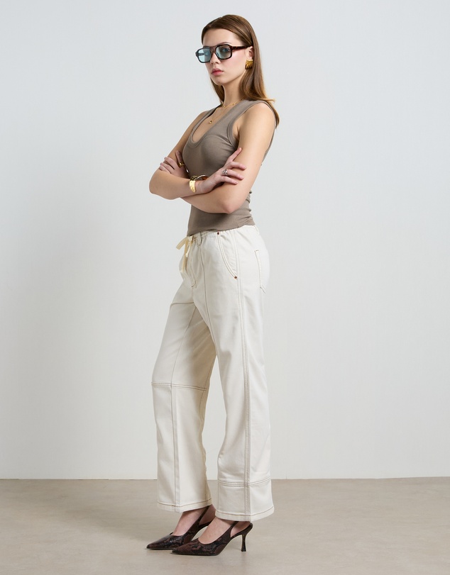 DRICOPER DENIM - Kara Cream Tencel Pants