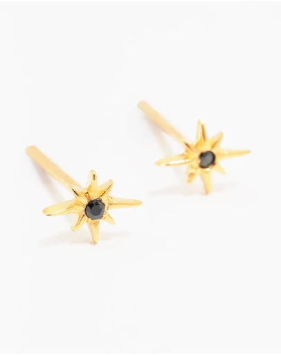 Lovisa - Gold Plated Sterling Silver Mini Starburst Stud Earrings