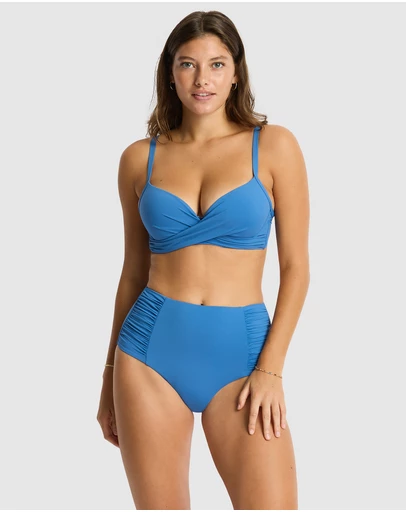 Sea Level Australia - Essentials Edit Cross Front Moulded Underwire Bra
