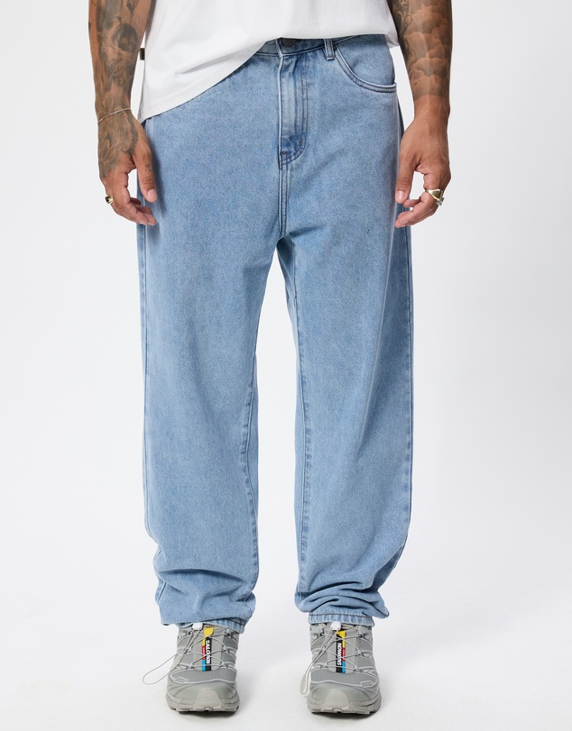 S Double - Embroidered Five Pocket Standard Jeans