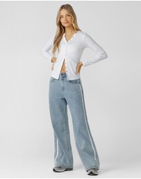 Lorna Jane - Nostalgia Light Wash Denim Pants