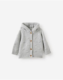 Cotton On Kids - Organic Knit Hooded Cardigan