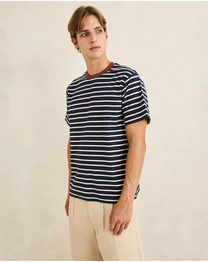 Rhythm - Vintage Stripe SS T-Shirt