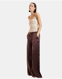 Cynthia Rowley - Wide Leg Snap Pants