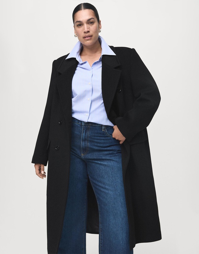M.N.G - Double-Breasted Wool Coat
