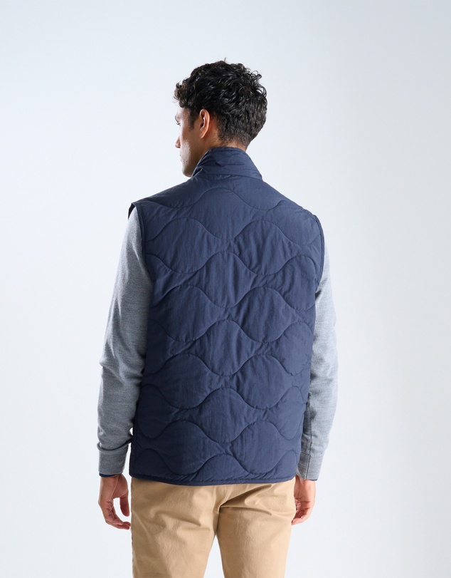 3 Wise Men - 3 Wise Men Quilted Vest - Navy