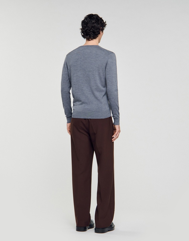 Sandro - Vneck Merinos Sweater
