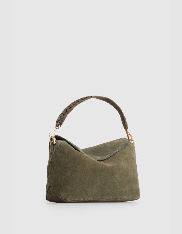 Evity - Clara Suede Leather Grab Bag